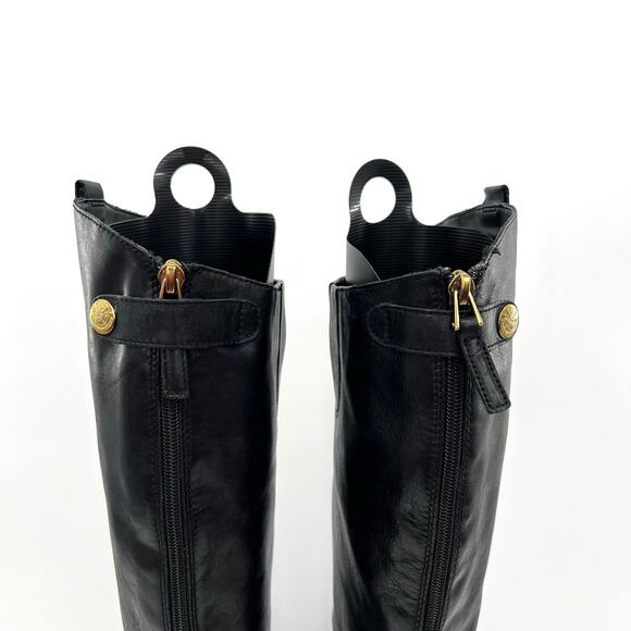 Sam Edelman Women's Penny Leather Riding knee high Boot Shoe - Picture 6 of 13